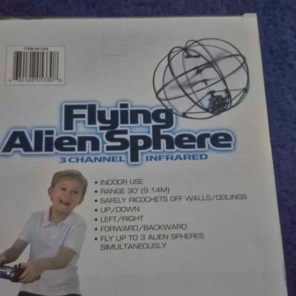 Excite Flying Alien Sphere 3 Channel Infared Remote Control Indoor Flying Toy